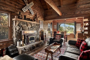 Fireplace, stereo, offices