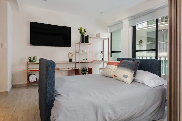 1 chambre, bureau, Wi-Fi, literie fournie