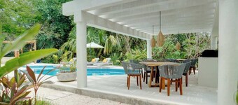 Casa Manglar Puerto Aventuras Pool and Garden View