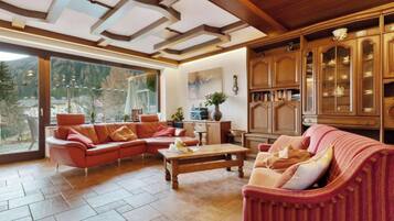 TV, DVD player, stereo