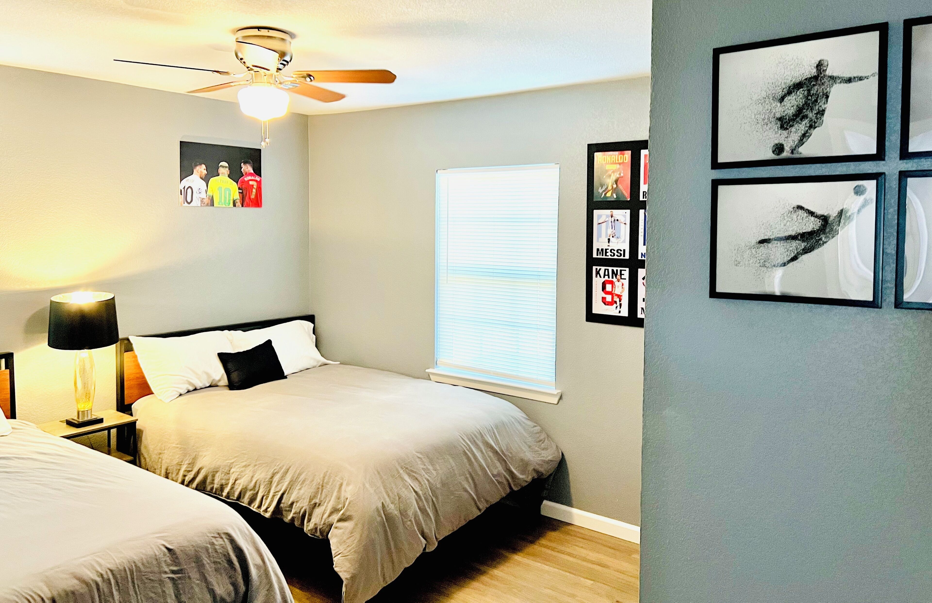 3 bedrooms, iron/ironing board, travel cot, WiFi