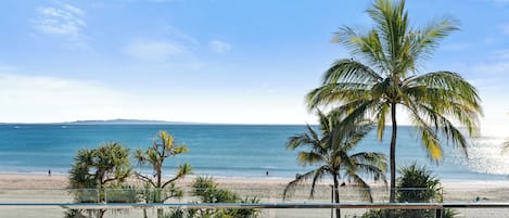 Departamento Deluxe, vista a la playa | Vista del balcón