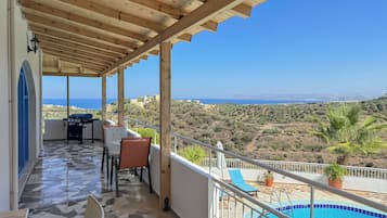 Villa, 4 Bedrooms, Private Pool, Sea View | Balcony view