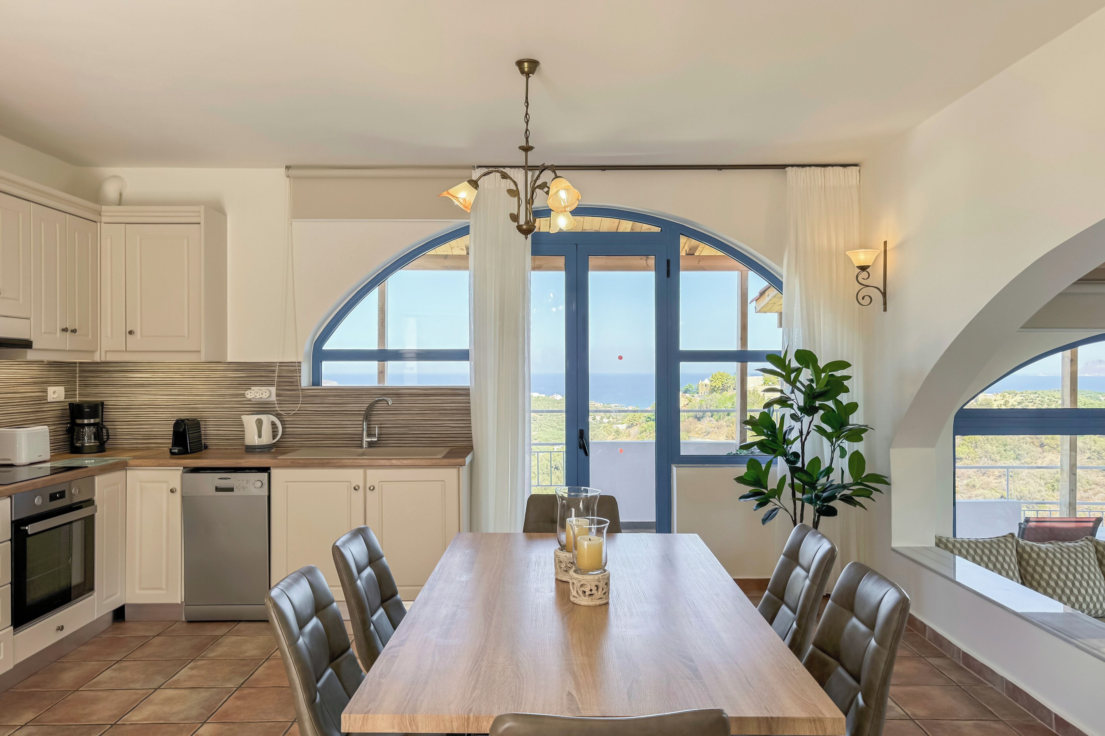 別墅, 4 間臥室, 私人泳池, 海景 | 餐廳