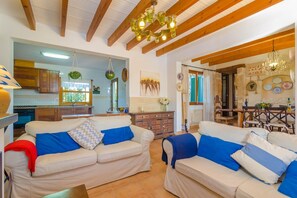 Living area - Can Rius - Villa With Private Pool In Muro (Muro, Illes Balears)