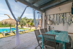 Outdoor dining - Son Blau - Villa With Private Pool In Llucmajor (Llucmajor, Illes Balears)
