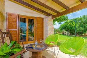 Outdoor dining - Son Sabater (es Moli Nou) - Villa With Pool (Sa Pobla, Illes Balears)