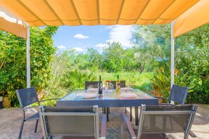 Outdoor dining - S'alqueria - Villa With Private Pool In Campanet (Campanet, Illes Balears)