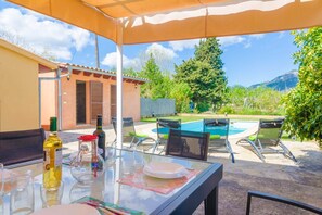 Outdoor dining - S'alqueria - Villa With Private Pool In Campanet (Campanet, Illes Balears)