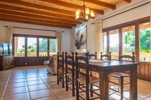 Dining - Ca'n Berguins - Villa With Private Pool In Búger (Buger, Illes Balears)