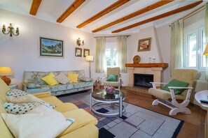 Fernseher, Kamin