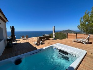 Outdoor pool - Villa Vue Mer 180 - Face aux îles d’Or (Carqueiranne)