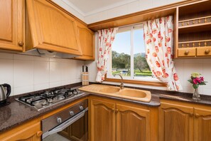 Fridge, oven, stovetop, coffee/tea maker