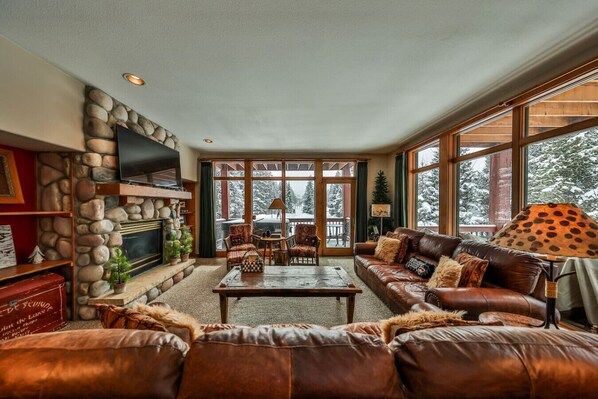 TV, fireplace, stereo