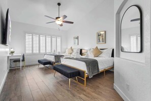 5 quartos, ferros/tábuas de passar roupa, berço de viagem, Wi-Fi