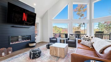 TV connectée, cheminée