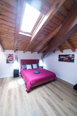 1 slaapkamer, een strijkplank/strijkijzer, wifi, beddengoed