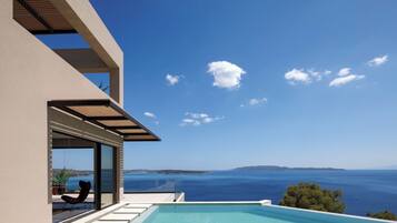 Villa, Balcony, Sea View | Private pool