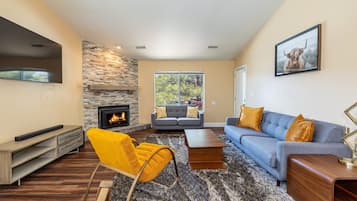 TV connectée, cheminée