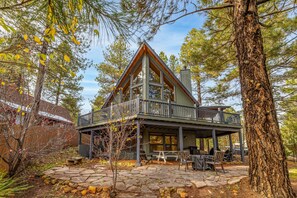 Terrace/patio - Cozy Hilltop Retreat | Quiet Street | Near Downtown and NAU | Private Forested Setting (Flagstaff)