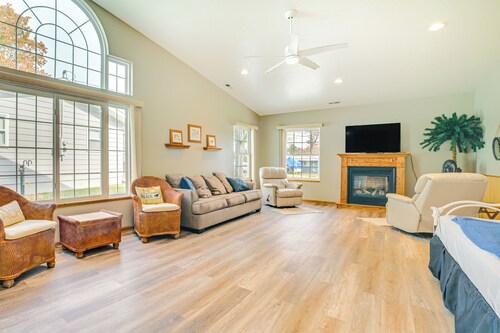 Steps to Long Lake: Cabin w/ Patio in Harrison!