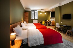 Standard Triple Room, Balcony | Hypo-allergenic bedding, desk, laptop workspace, iron/ironing board