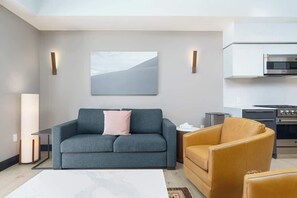 TV, offices - Modern Flat on Tennyson St w/ Balcony & Views (Denver)