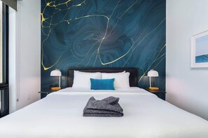 2 bedrooms, iron/ironing board, travel crib, WiFi