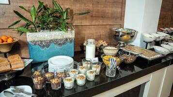 Free daily buffet breakfast