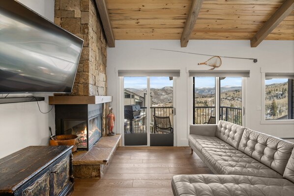 Condo, 3 Bedrooms | Living area | Smart TV - Central Aspen Condo Walk to Gondola & Ruby Park - LC5 (Snowmass Village)
