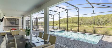 Una piscina climatizada