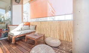 Terrace/patio - Elegant apartment on the beach Forum (Sant Adrià de Besòs)