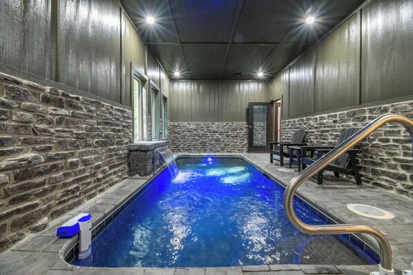 Indoor pool, a heated pool - NEW *2024* Cabin w/ POOL! Theater + Hot Tub! (Pigeon Forge)