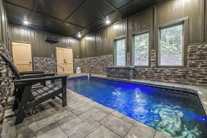 Indoor pool, a heated pool - NEW *2024* Cabin w/ POOL! Theater + Hot Tub! (Pigeon Forge)
