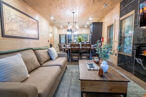 TV, fireplace, table tennis