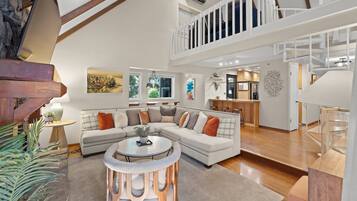 Télévision, cheminée, chaßne hi-fi