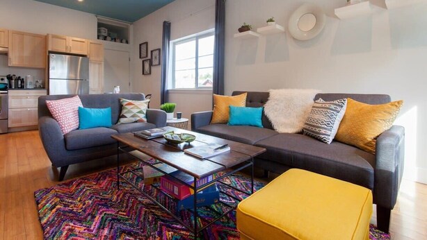 Living area - *On Alberta! Modern Artist Loft w/ Rooftop Views!* (Portland)