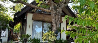 Charming beach front villa  for 4 guess max, with W/fi,AC in lovely General Luna