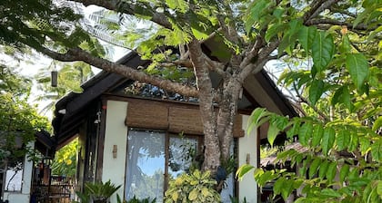 Charming beach front villa for 4 guess max, with W/fi,AC in lovely General Luna