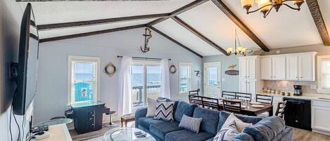 Smart TV, video games, DVD player, stereo