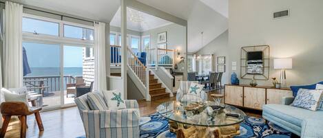 Smart TV, fireplace, stereo, offices