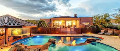 A heated pool