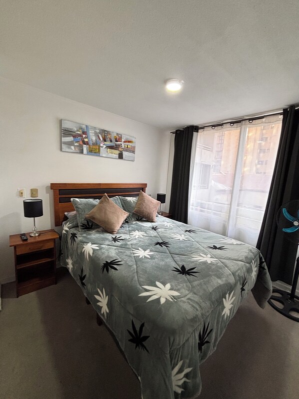 2 bedrooms, bed sheets