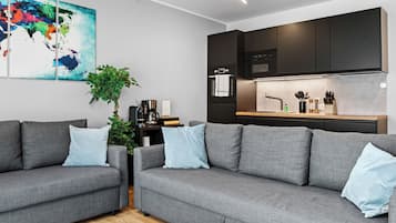 Una Smart TV, una biblioteca de música