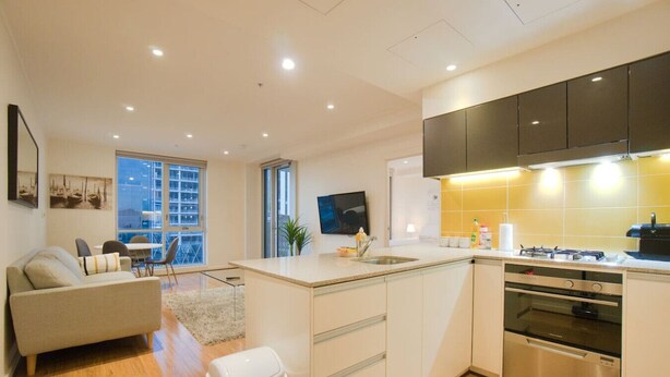 Coffee/tea maker, fridge, microwave, oven - Amyra Residences on Rowlands Place - Unit 1505 (Adelaide)