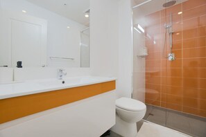 Shower, hair dryer