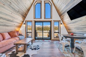 Living area - A-Frame, Pikes Peak View, Hot-tub, No Cleaning Fee
 (Cripple Creek)