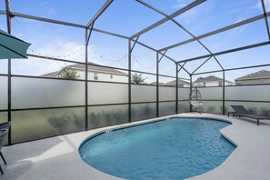Una piscina riscaldata