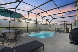 A heated pool