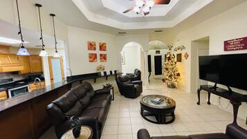 Smart TV, table tennis, books